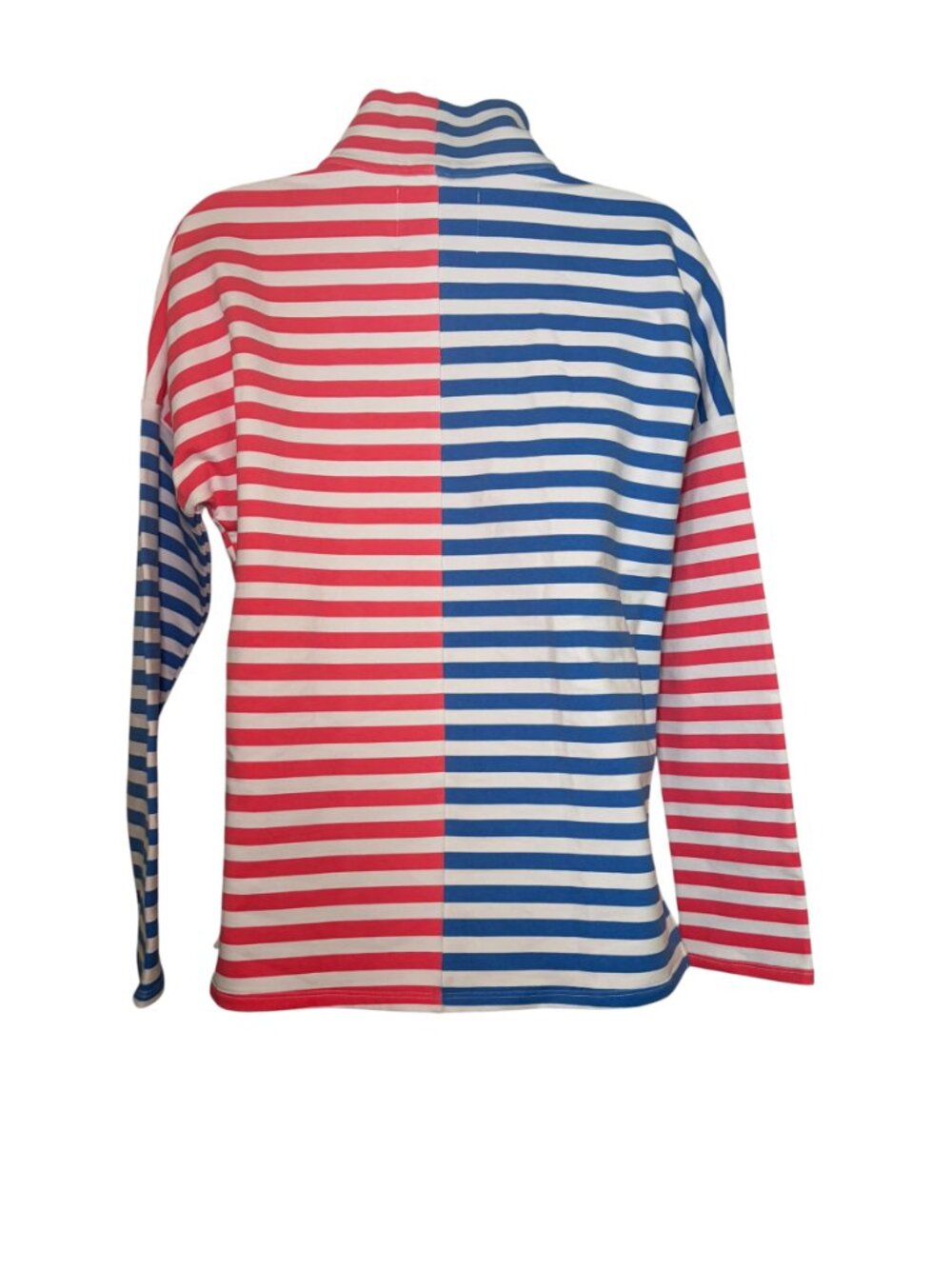 Addison Bay Delancey Quarter Zip Pullover Stripe Sweatshirt M NWT - Picture 5 of 8